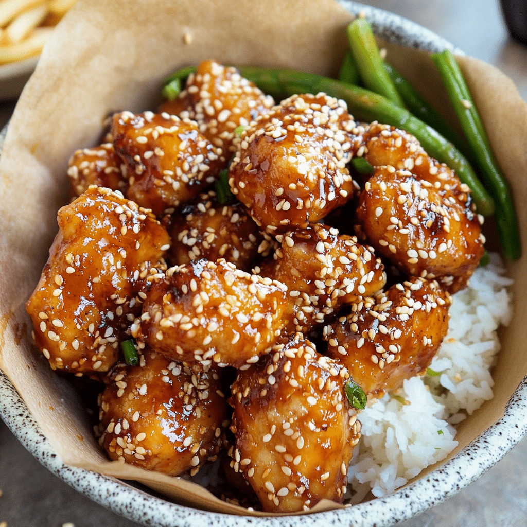 Healthy Sesame Chicken 