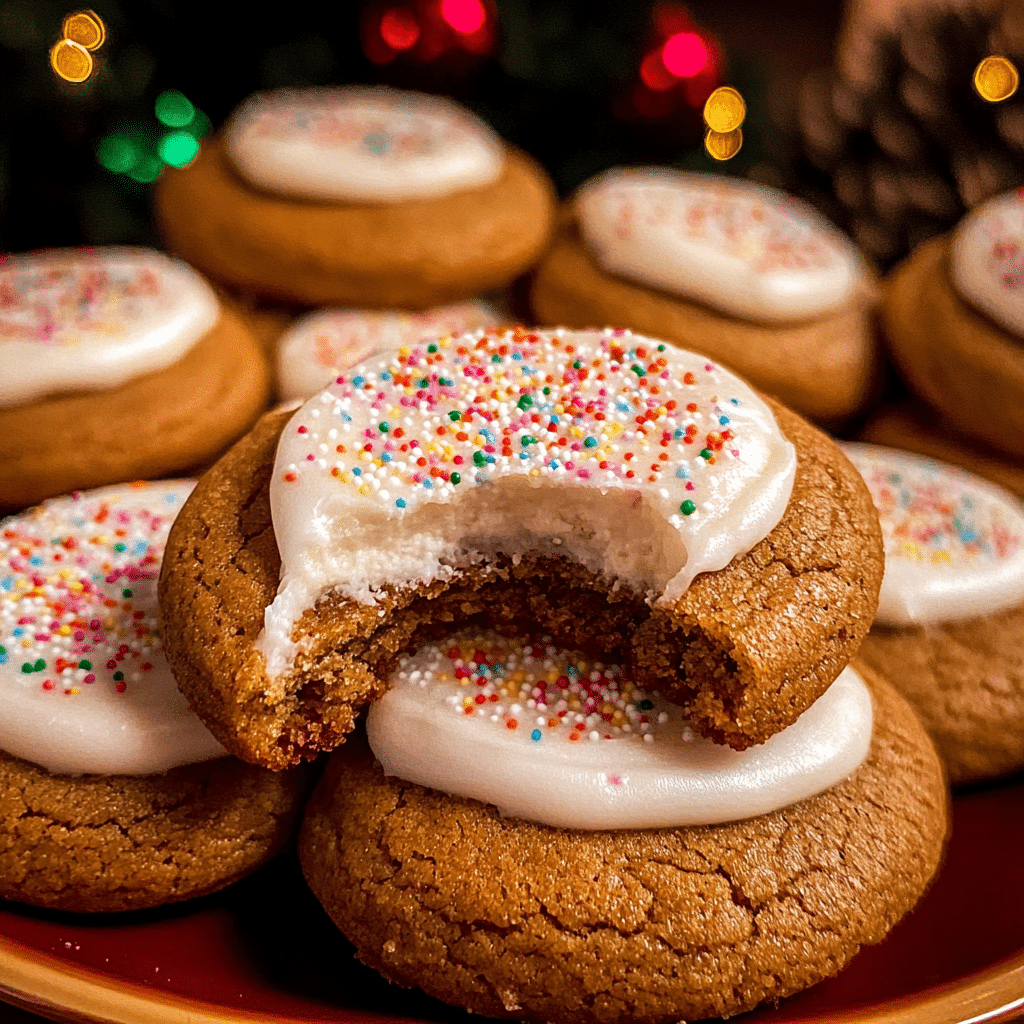 Gingerbread Cheesecake Cookies