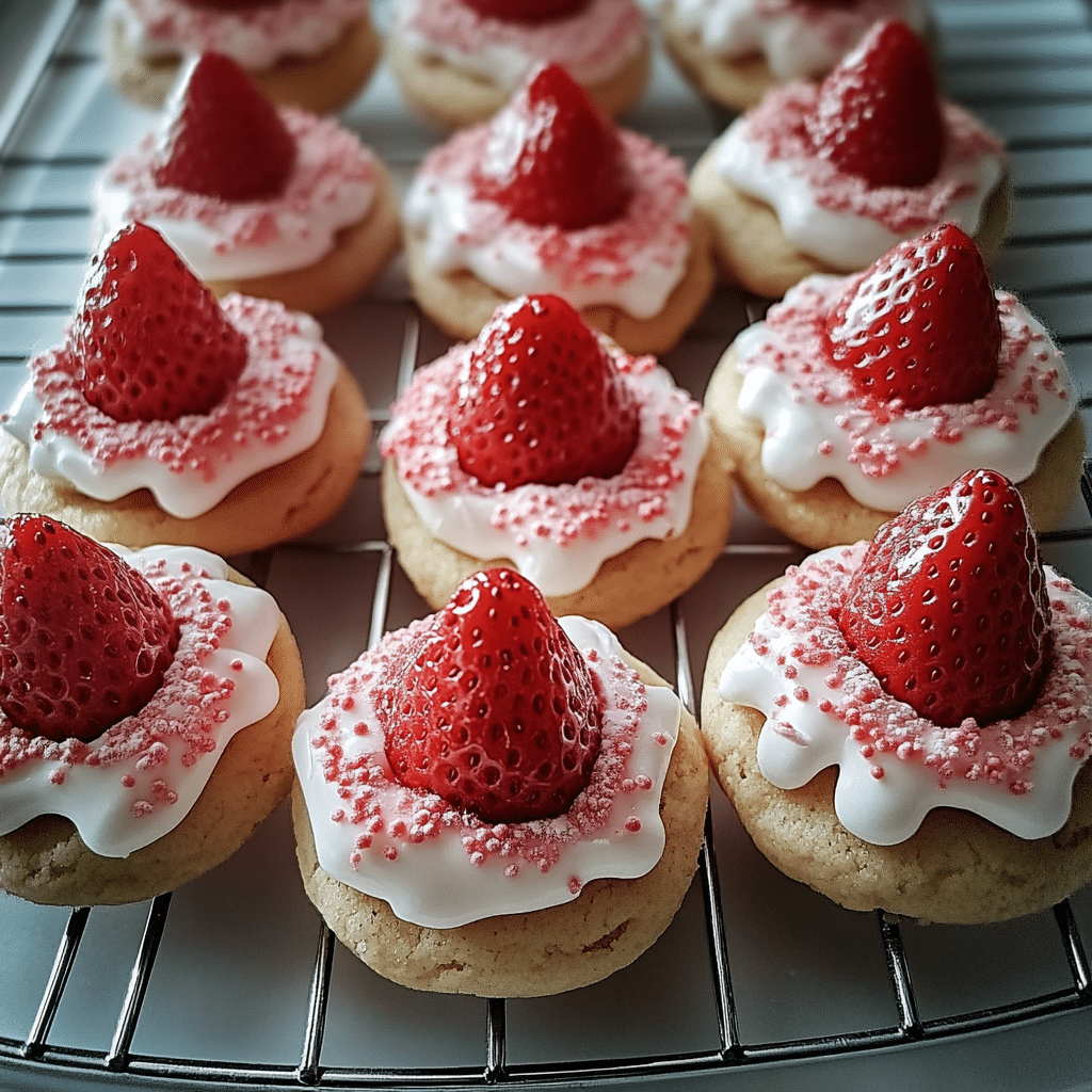 Strawberry Kiss Cookies