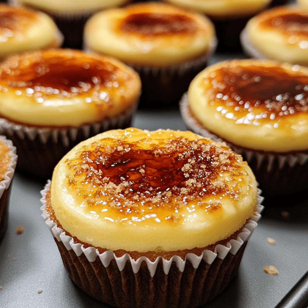 Crème Brûlée Cheesecake Cupcakes