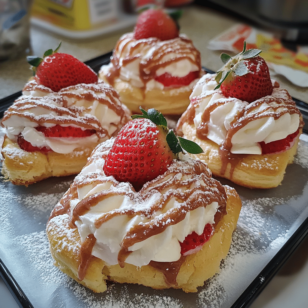 Strawberry Cream Puffs