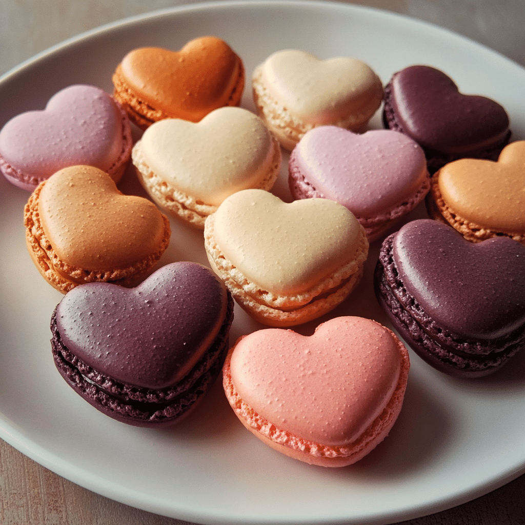 Heart-Shaped Macarons