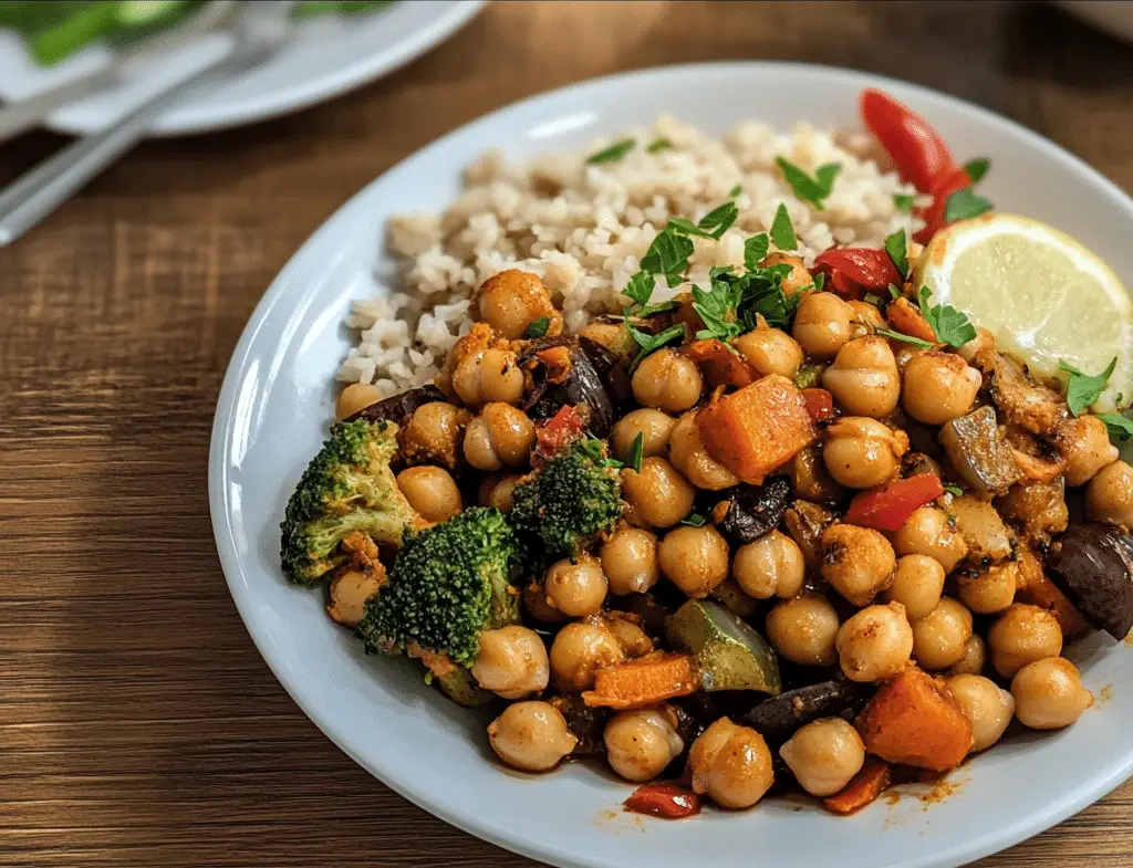 Masala Chickpea with Veggies