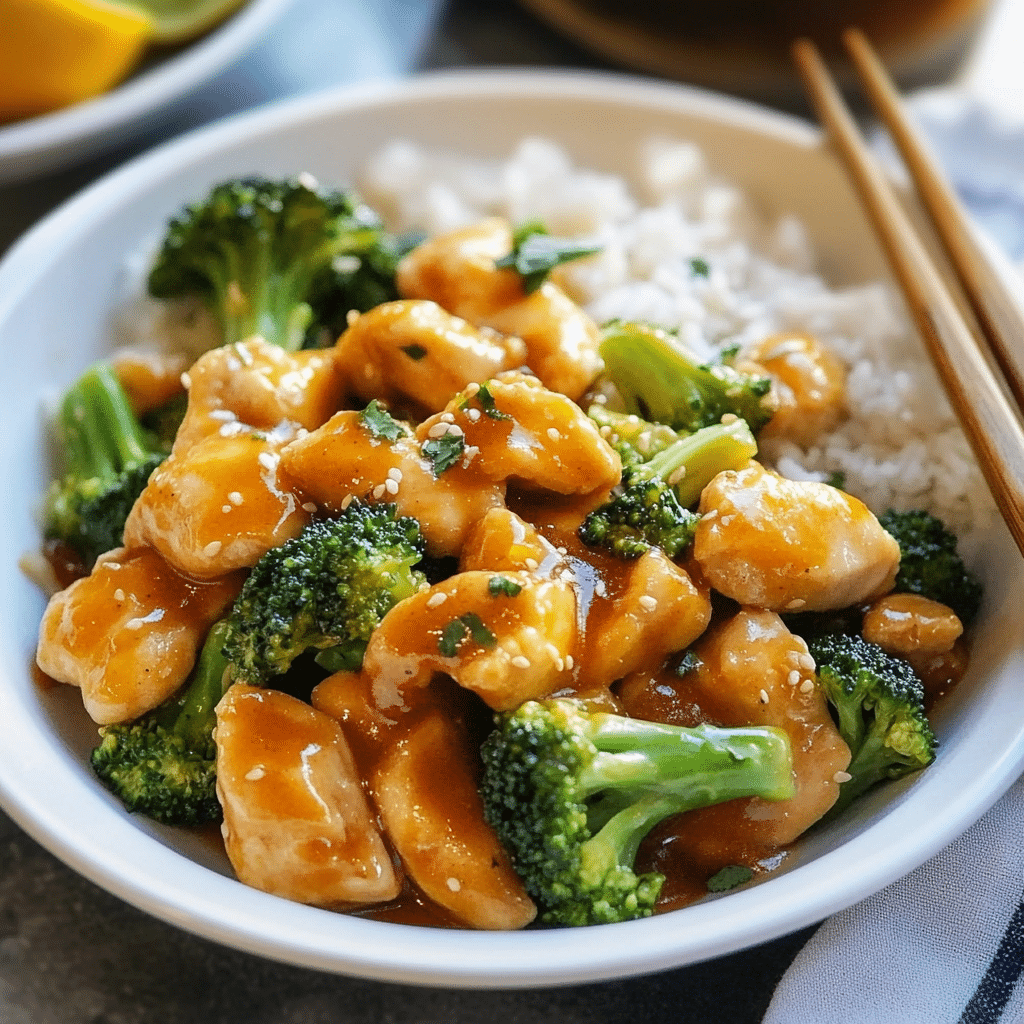 Orange Chicken and Broccoli