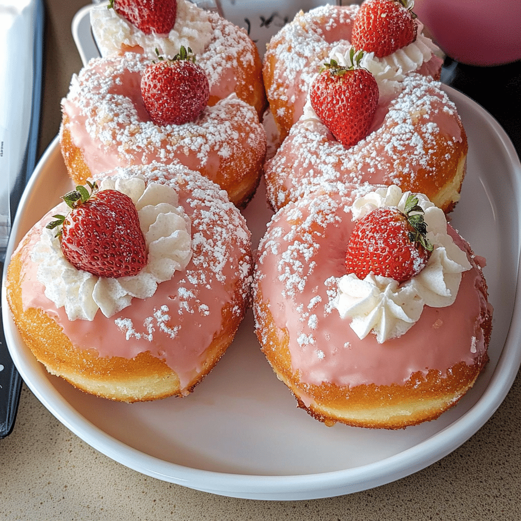 Strawberry Cheesecake Donuts