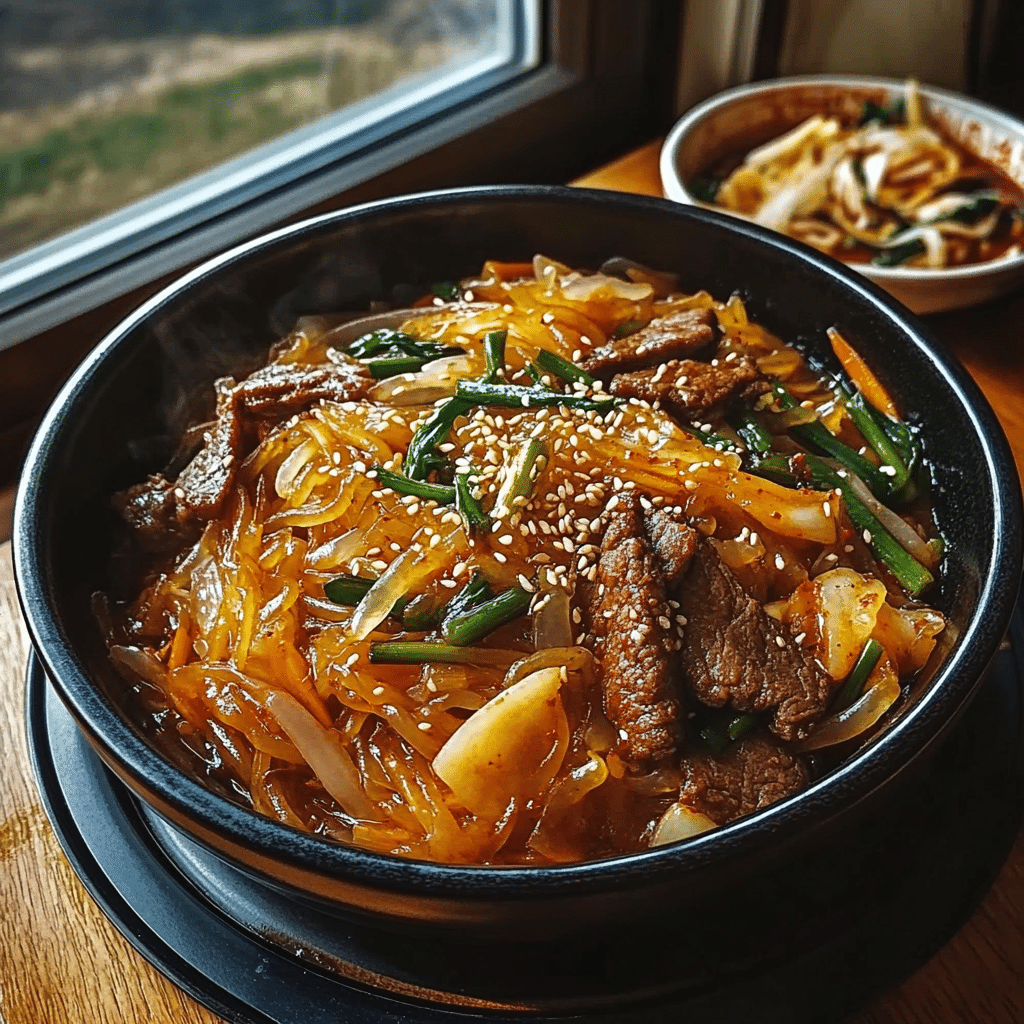 Authentic Korean Japchae Noodles