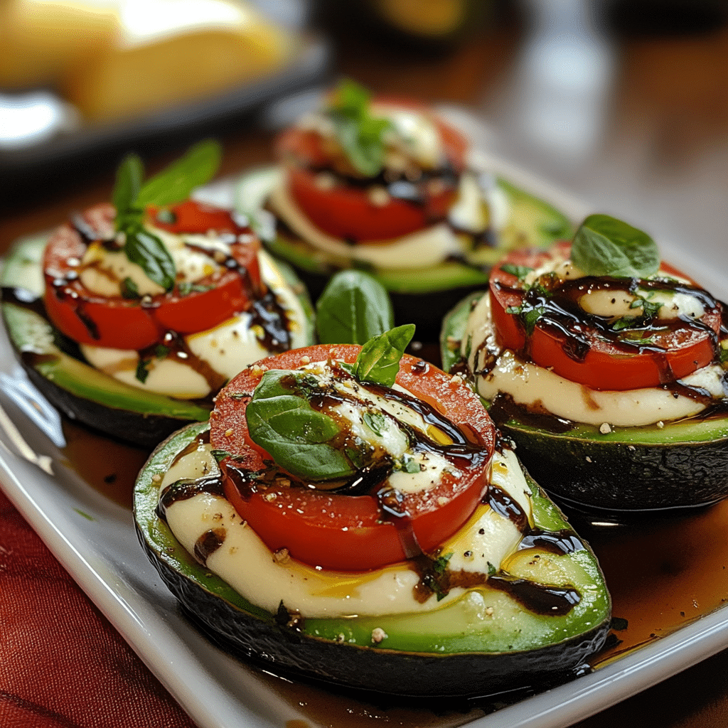 Caprese Stuffed Avocados