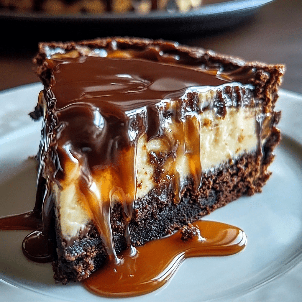 Caramel Brownie Cheesecake