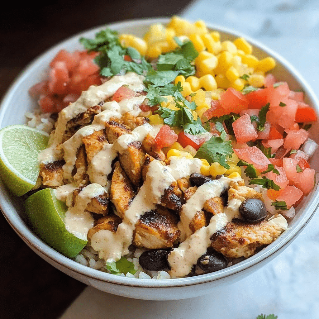 Chicken Burrito Yumm Bowls