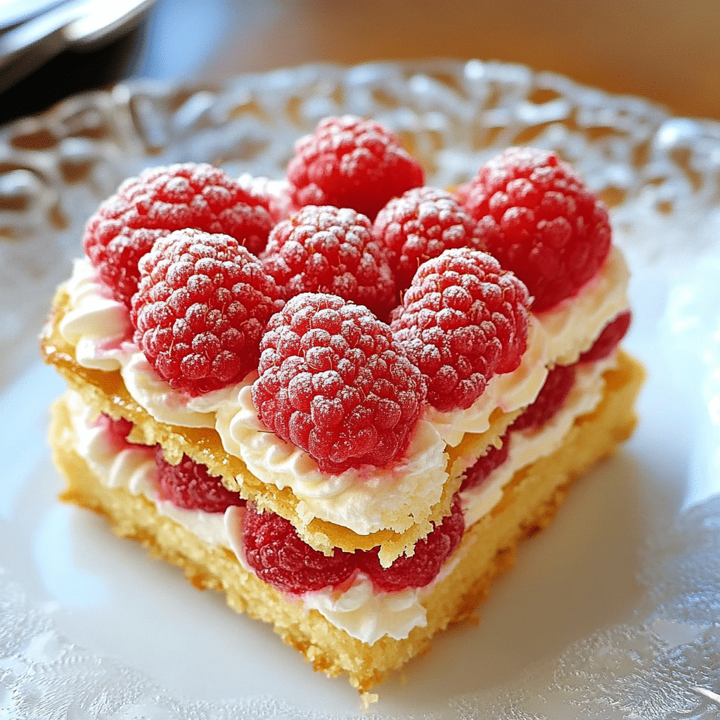 Heart-Shaped Raspberry Napoleon

