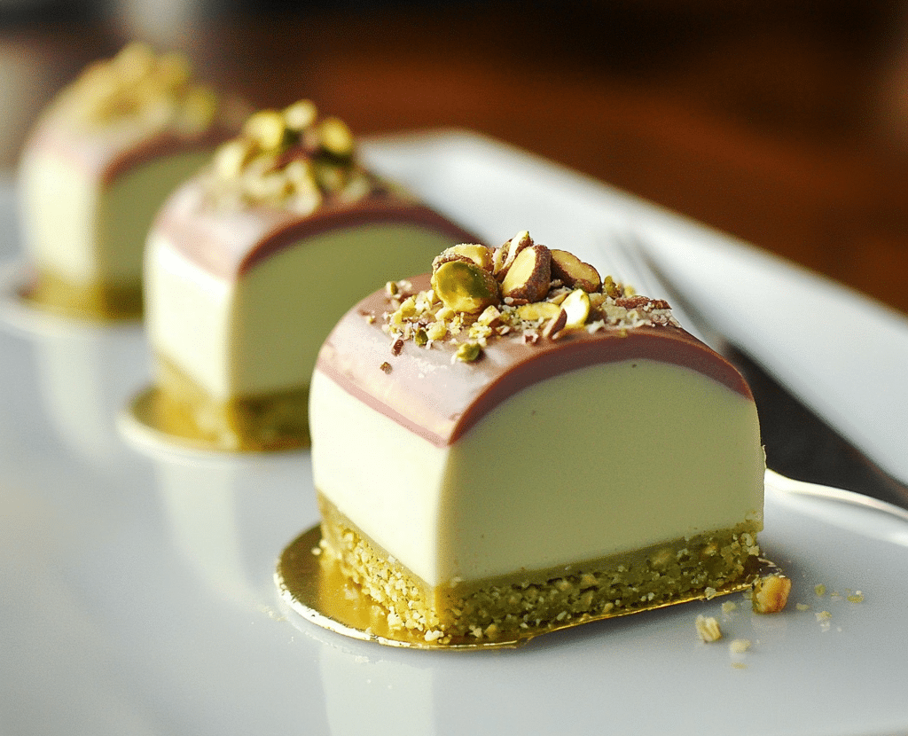 Pistachio Vanilla Entremets